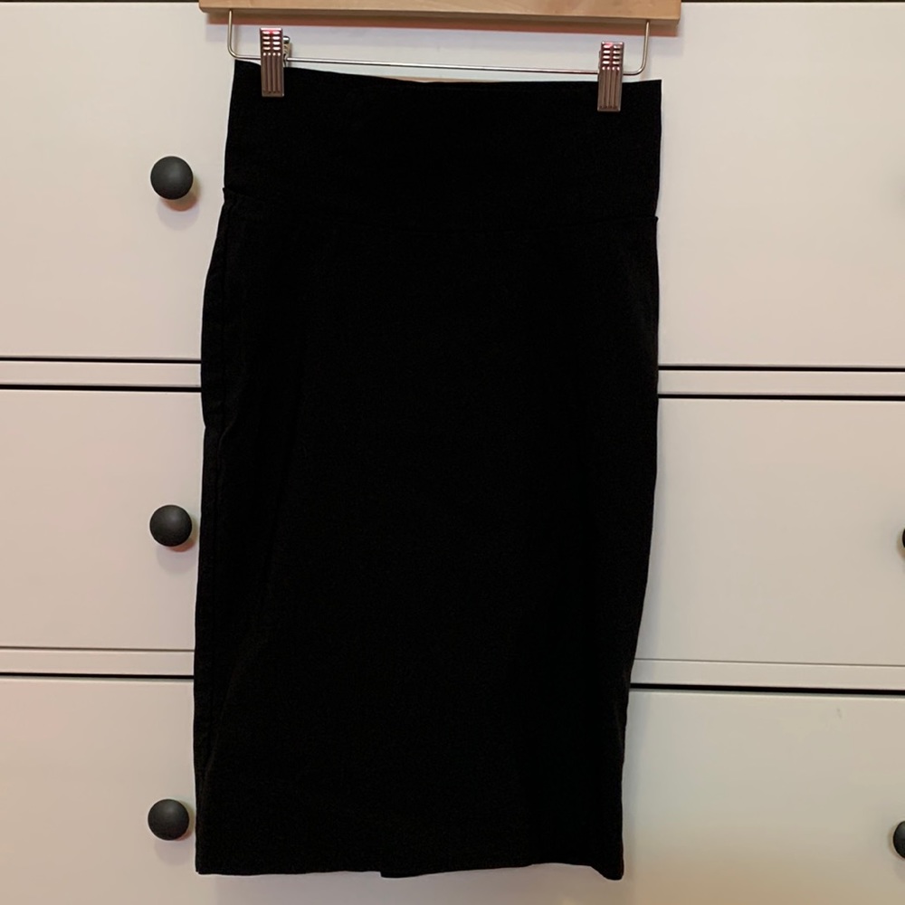 Black Skirt With Back Cut XS-S